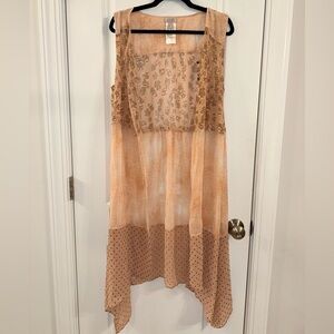 Logo by Lori Goldstein- Boho/ Fairycore Patchwork Duster- (large)